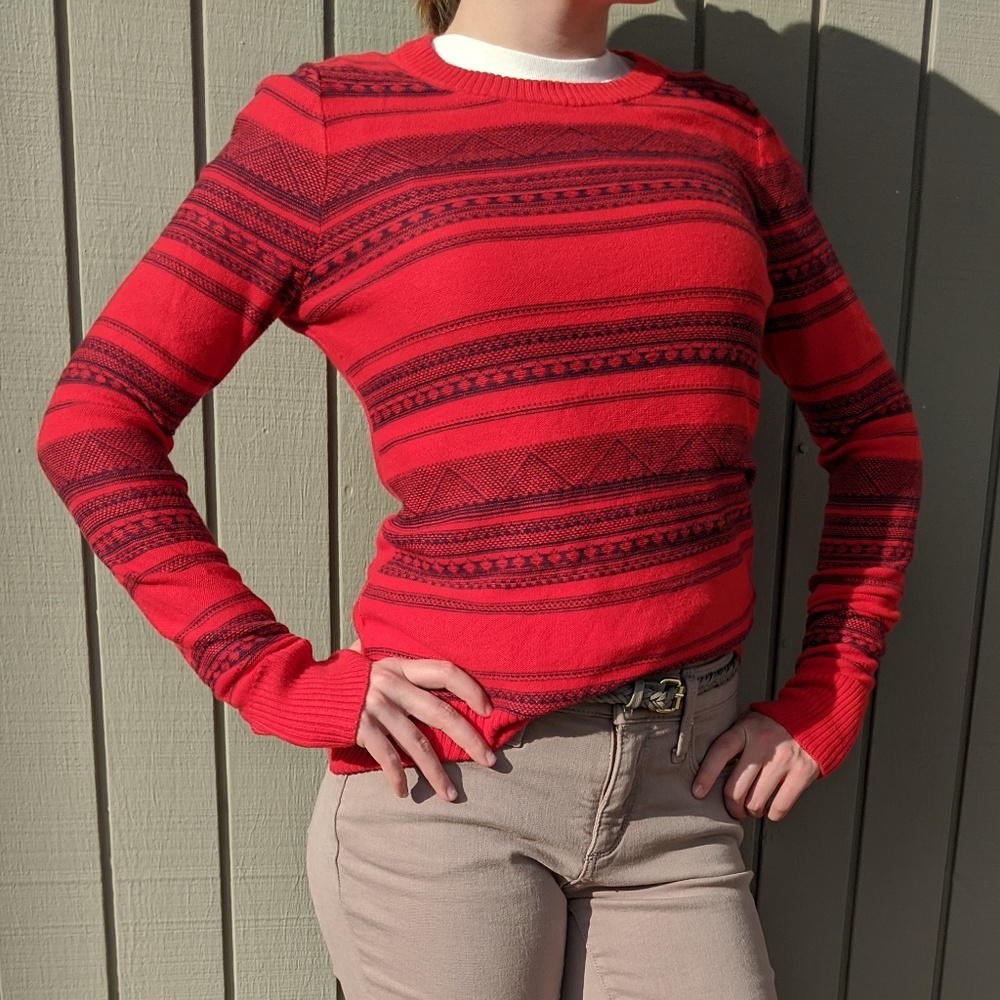 Merona Women's Geo Print Sweater, Sz XS